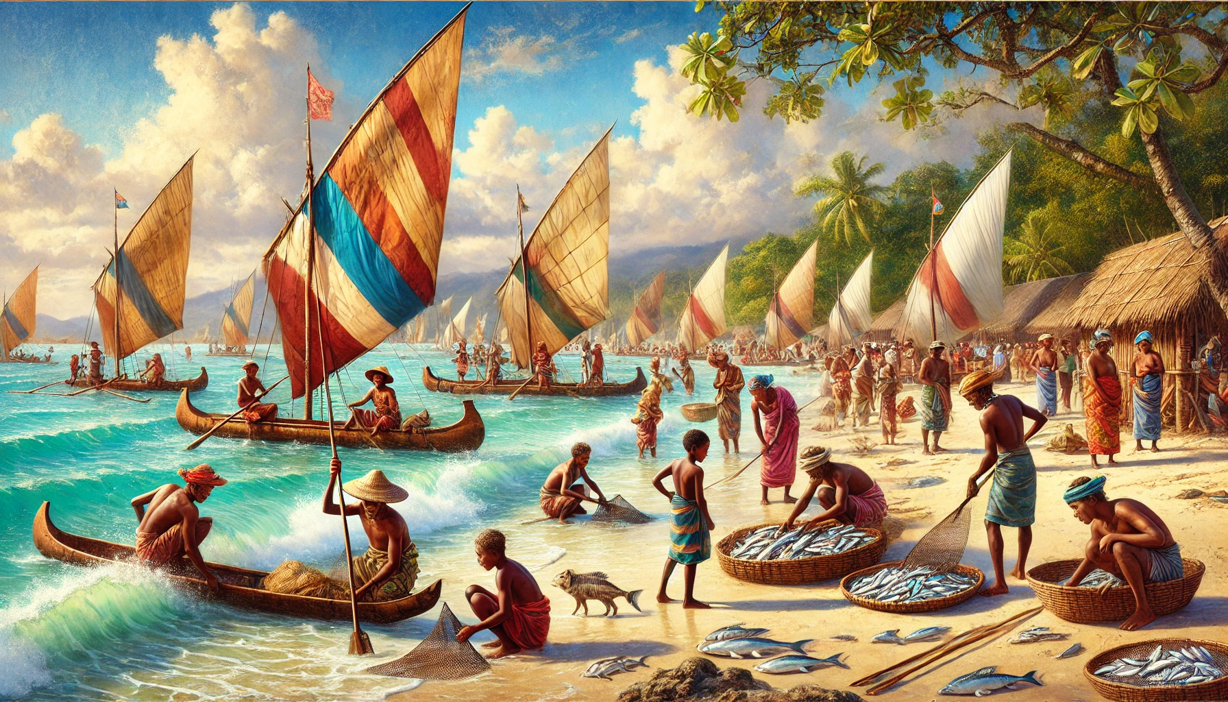 Image d’un village paisible symbolisant la construction patiente et ordonnée du langage