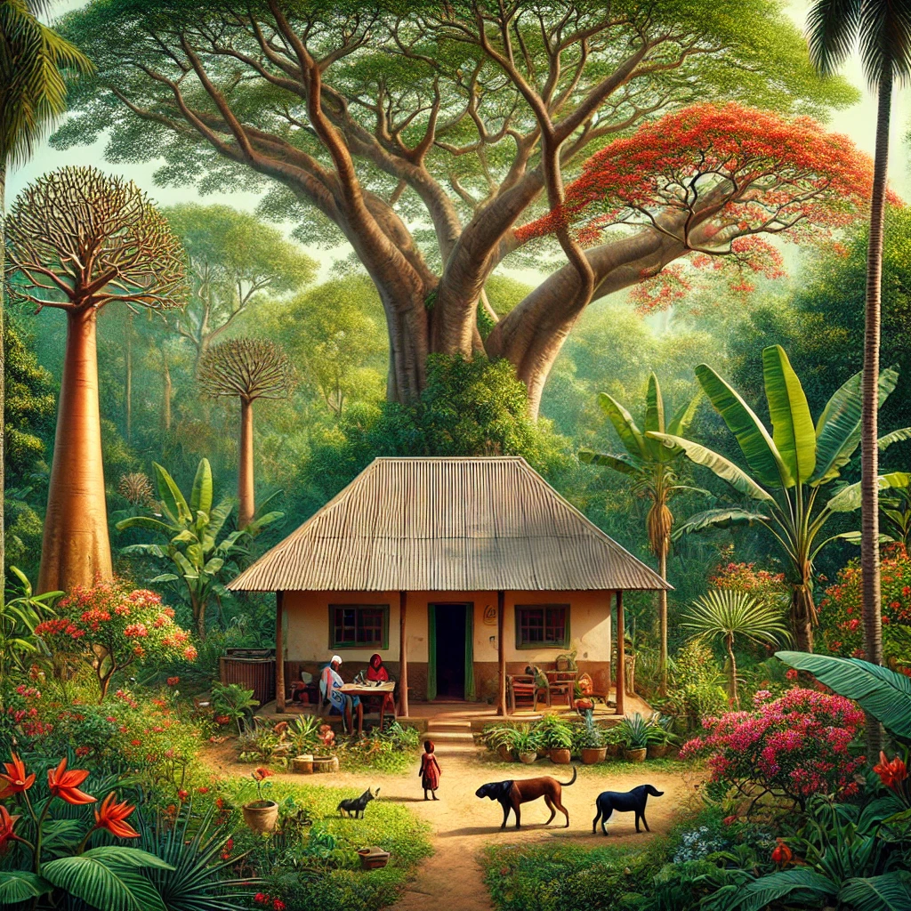 Image d’un village paisible symbolisant un chemin d’apprentissage orienté par des étapes claires et progressives