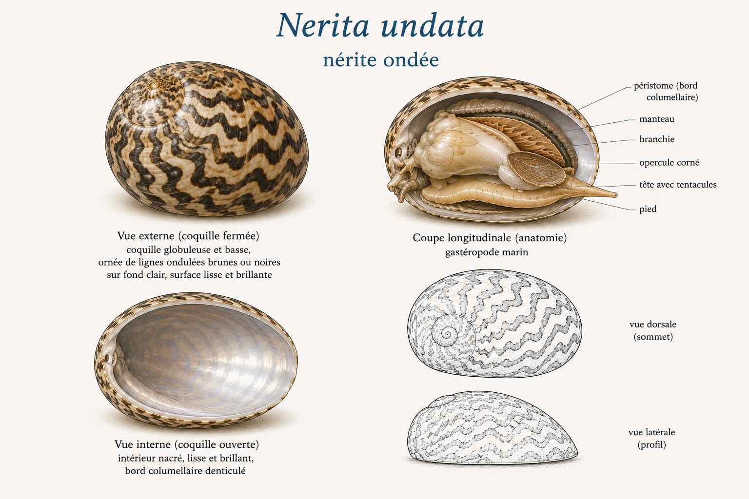 Nérite ondée