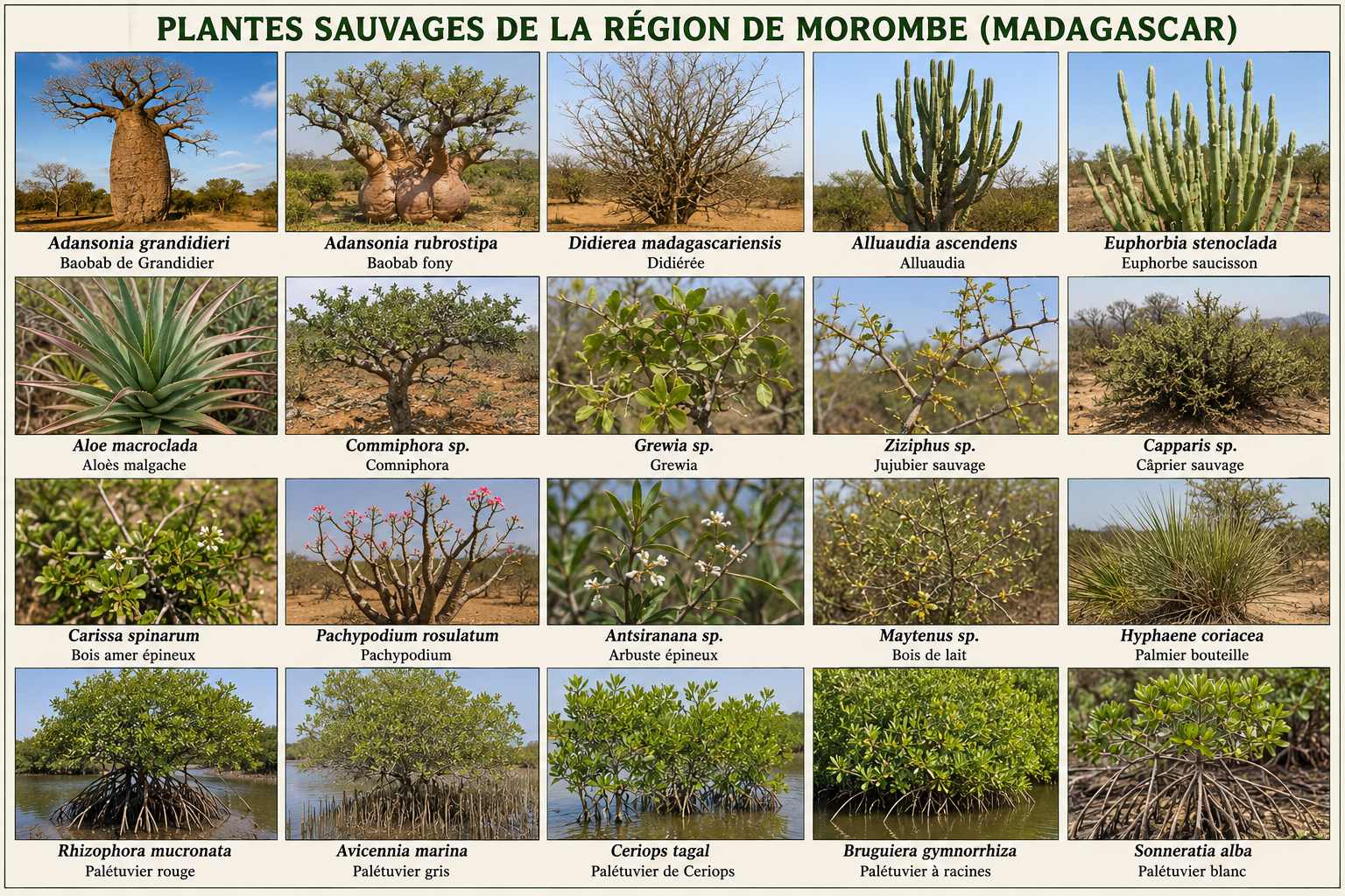 Plantes sauvages de la région de Morombe