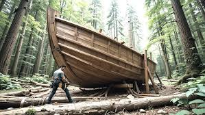 Construction d'une pirogue