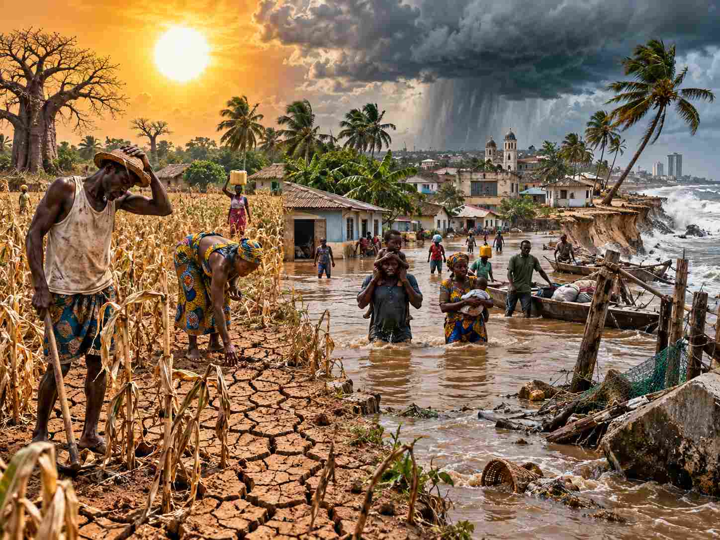 Illustration du changement climatique au Bénin