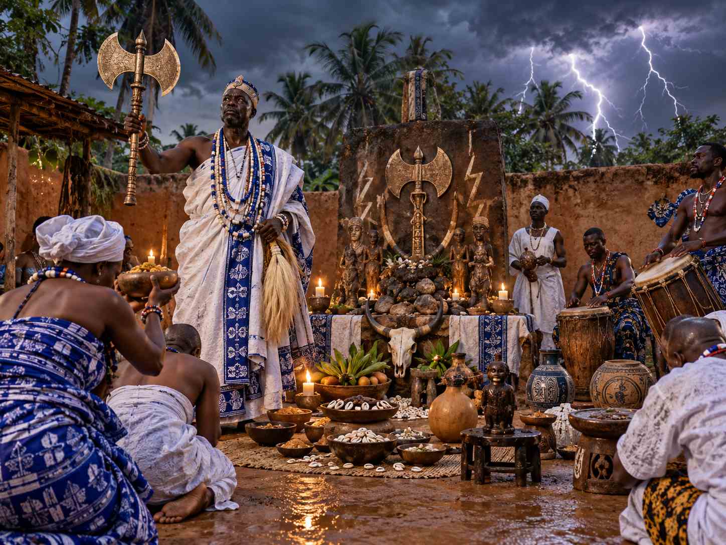 Représentation culturelle liée à Hêviosso au Bénin