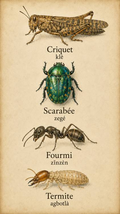 Insectes du Bénin — planche 2