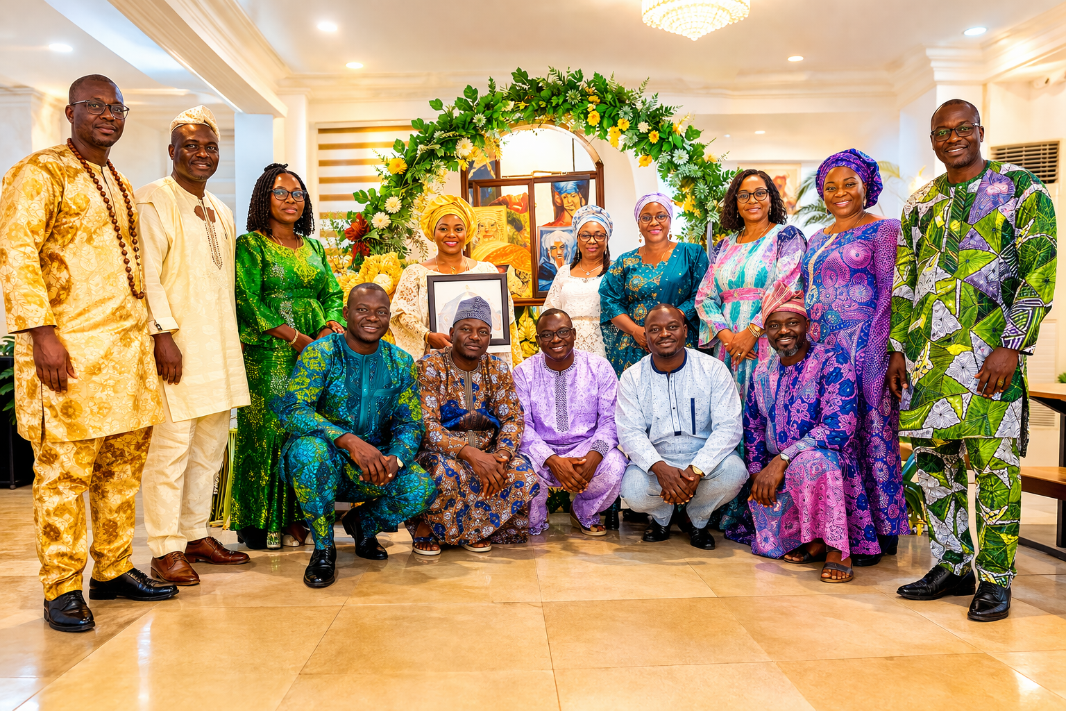 Anciens réunis dans une communauté fon