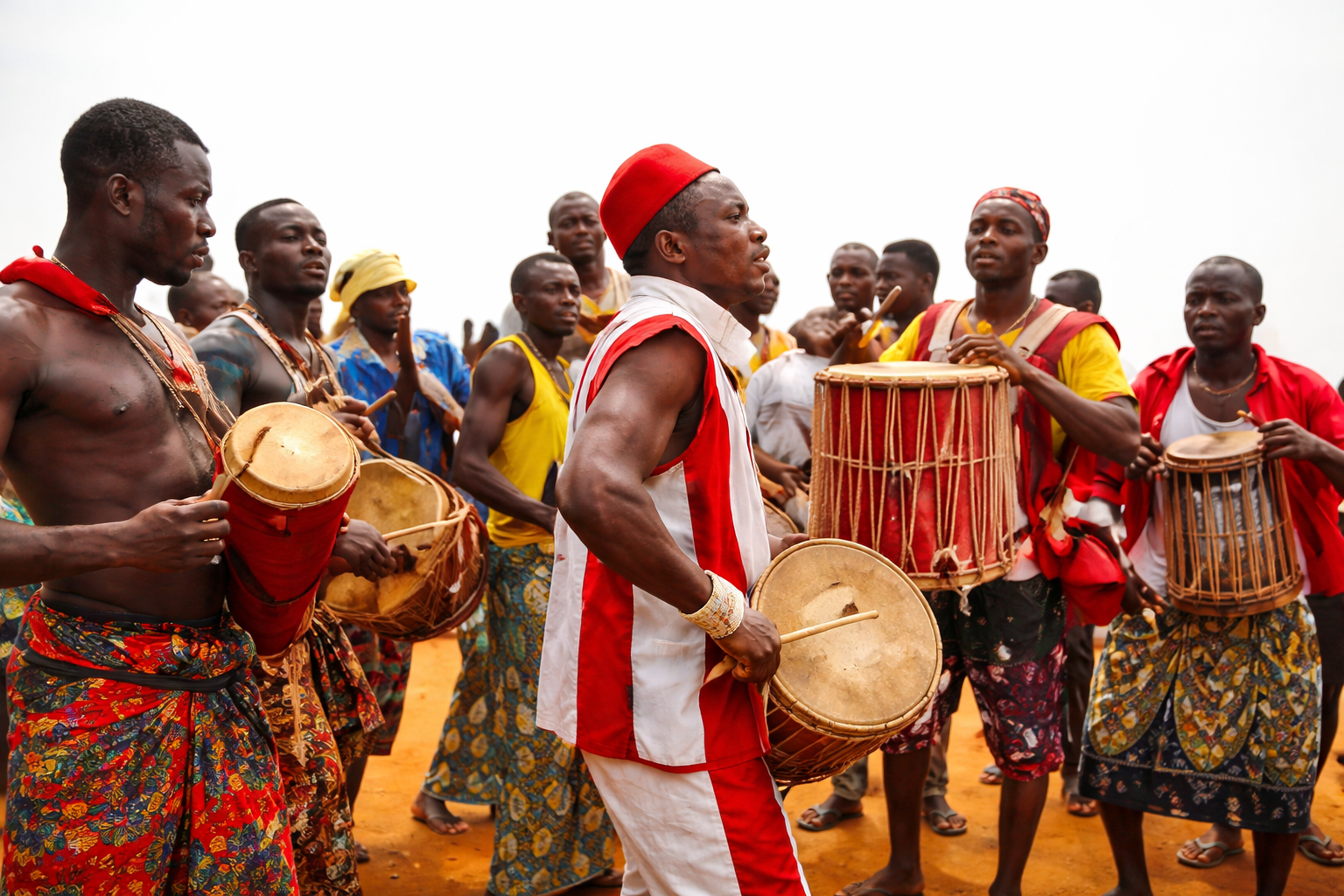 Grande f�te traditionnelle chez les Fons au B�nin