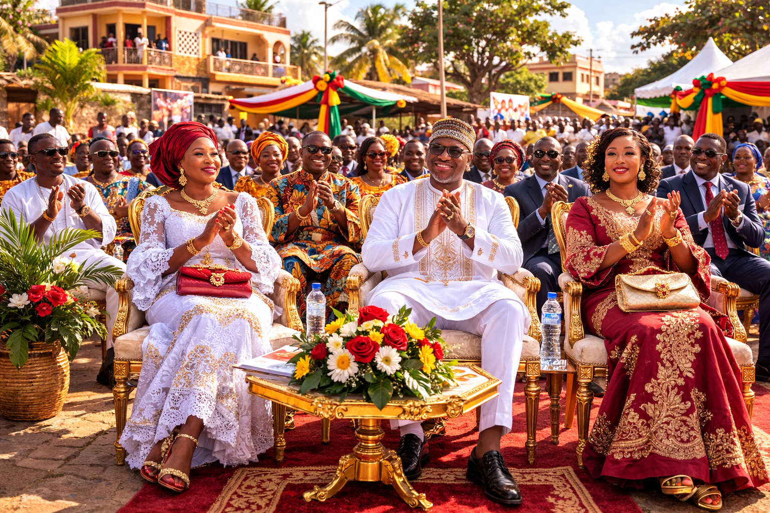 Familles réunies autour d’une union matrimoniale