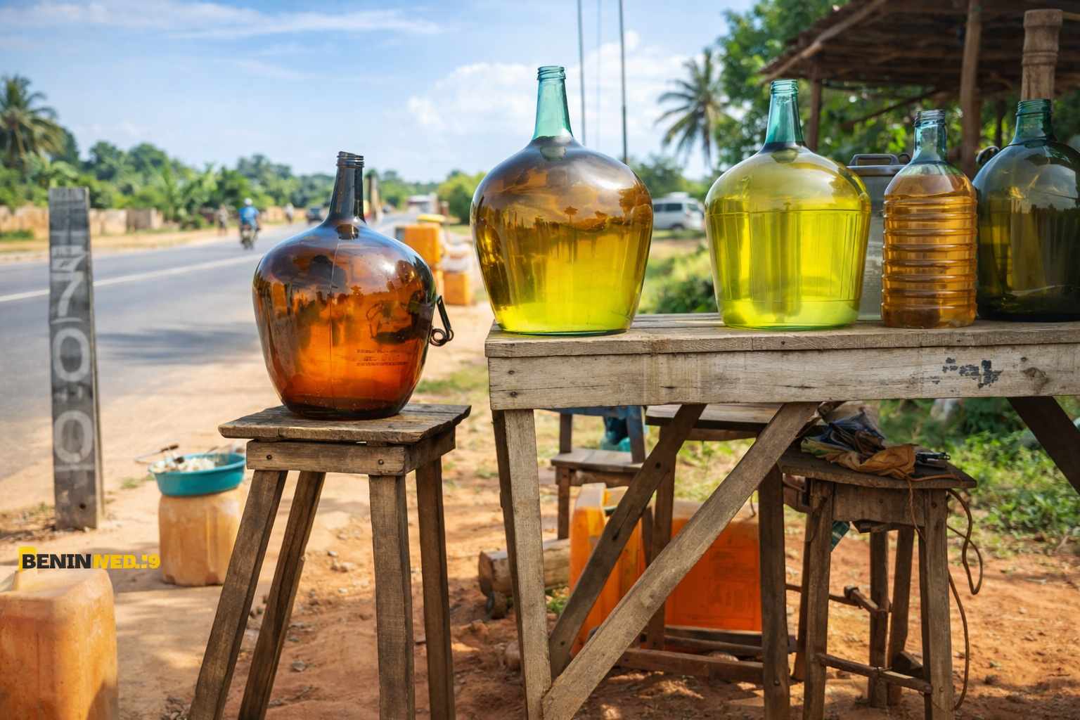 Point de vente informel de kpayo au Bénin
