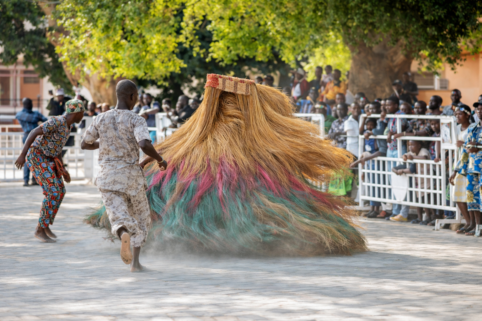 C&eacute;r&eacute;monie vodun dans un contexte traditionnel au B&eacute;nin