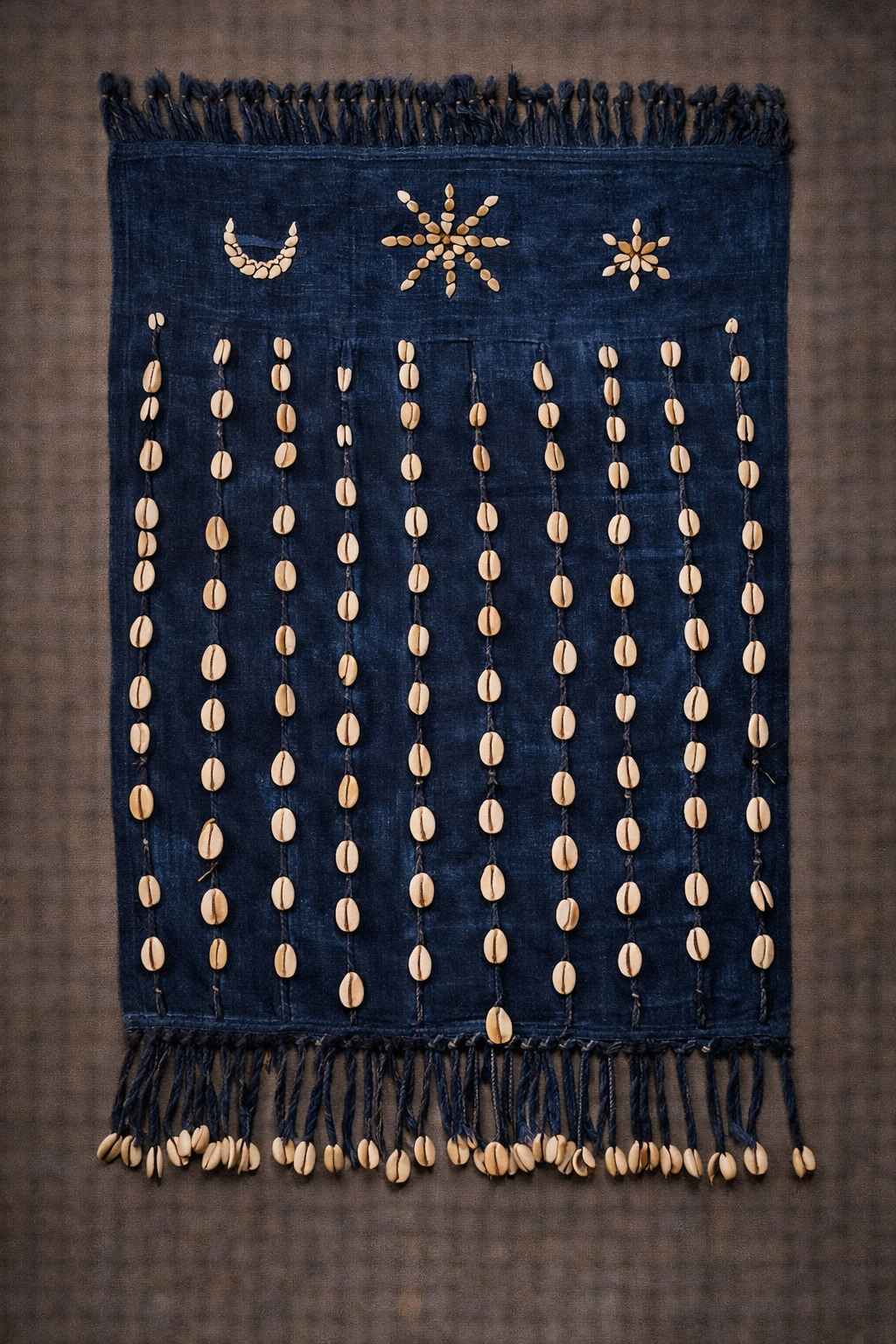 Voile de vodounsi en indigo