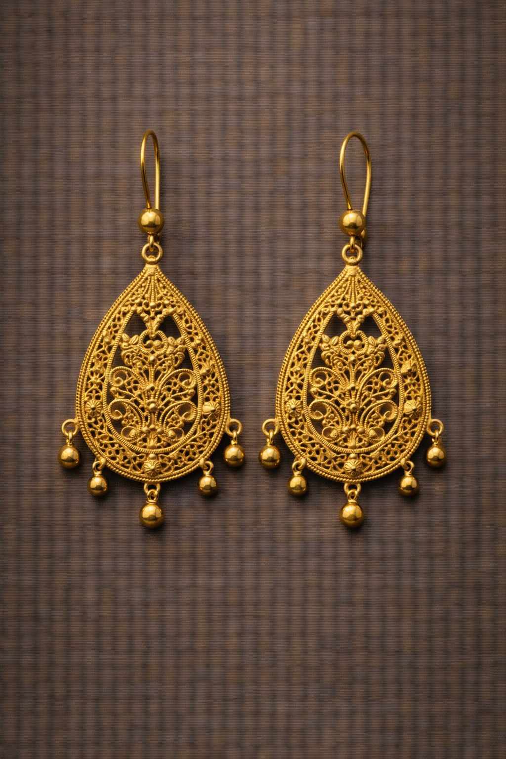 Boucles d'oreilles de princesse en or