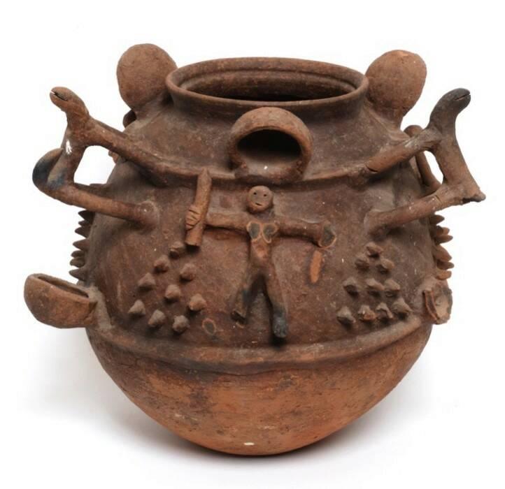 Pot rituel Sakpata à scarifications