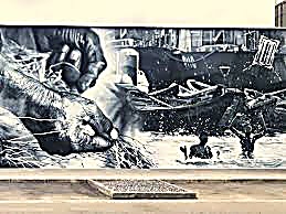 Fresque d'Aéro à Cotonou — « Histoire des eaux béninoises » (2026)