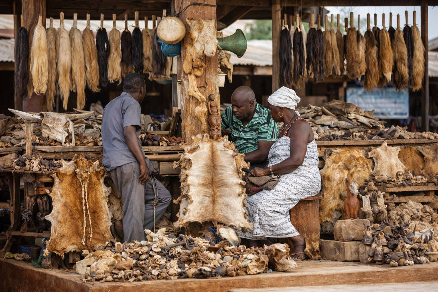 Marché local d’Abomey au Bénin