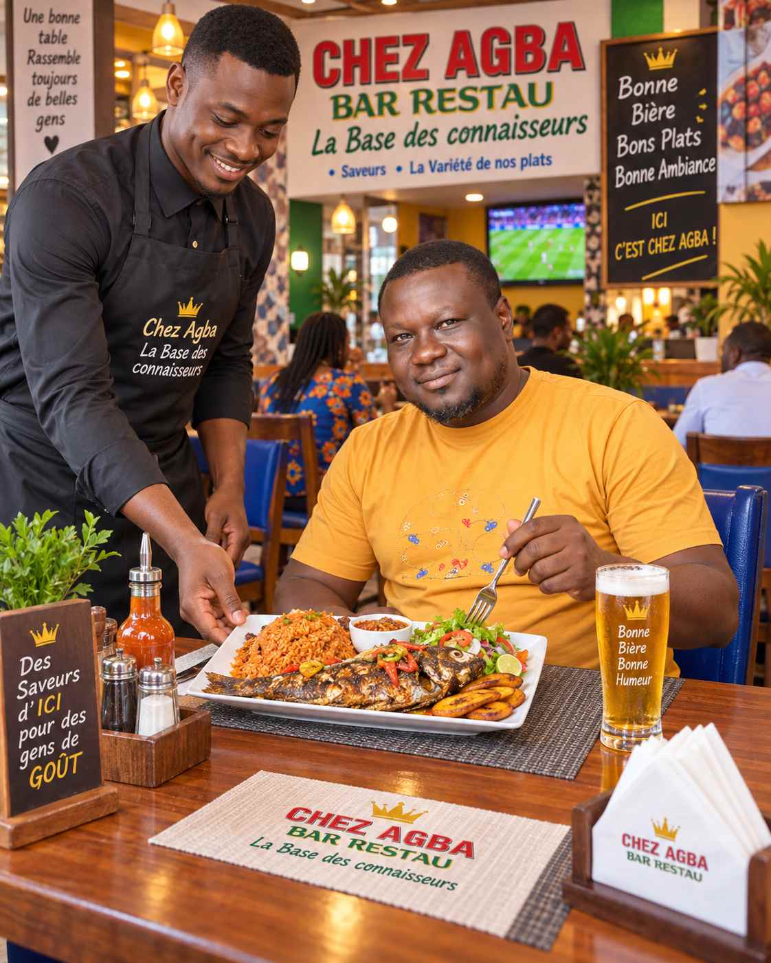 Bar-restaurant Chez Agba — La base des connaisseurs, à Kouinvié