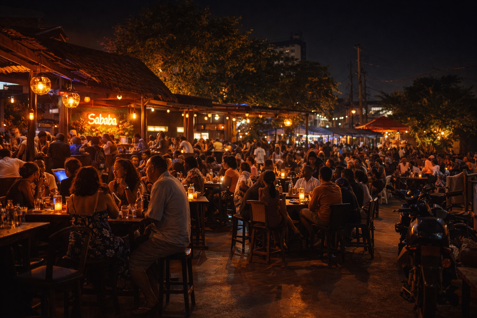 Vie nocturne à Cotonou avec bars et restaurants