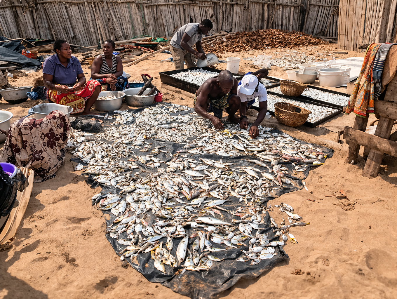 Poisson et cuisine locale à Grand-Popo
